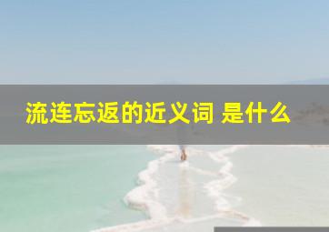 流连忘返的近义词 是什么